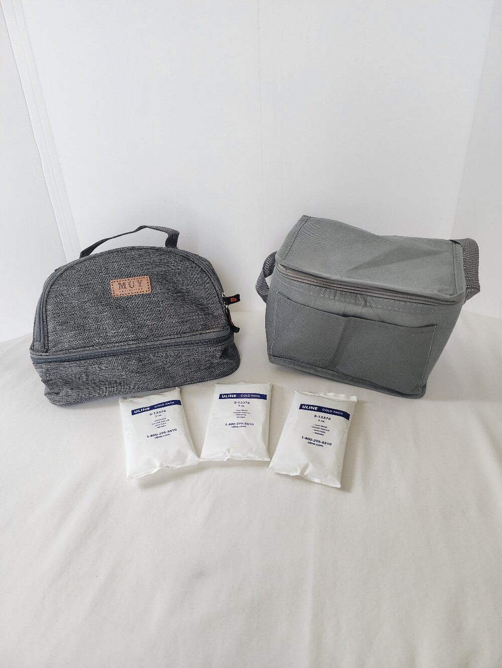 2pc Insulated Lunch Box set With 3 Ice Packs